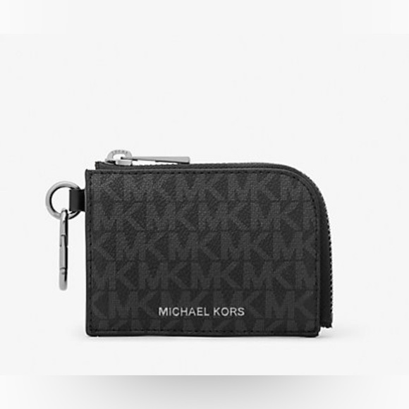 Michael Kors  Logo Wallet and Keychain Gift Set Black - Picture 2 of 5